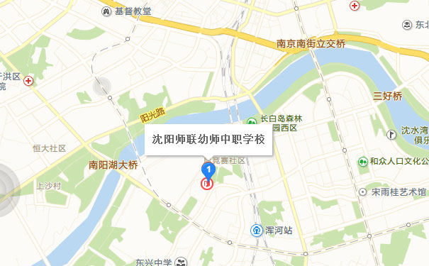 沈阳师联幼师学校乘车路线图 沈阳师联幼师学校乘车路线图