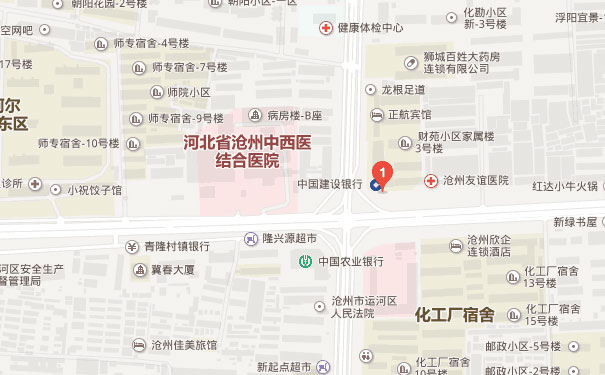 沧州仁和会计培训学校乘车路线图